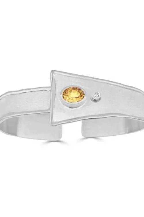 Citrine Diamond Bracelet
